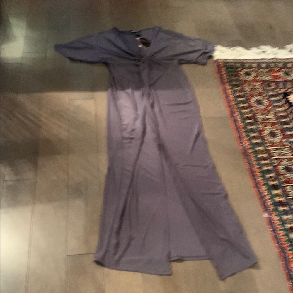 NWT Paper Doll Gray Maxi Dress - Picture 10 of 10
